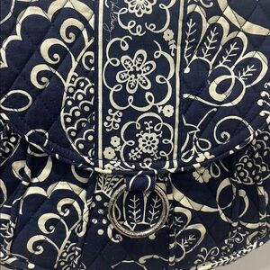 Vera Bradley Navy and Cream Shoulder Bag